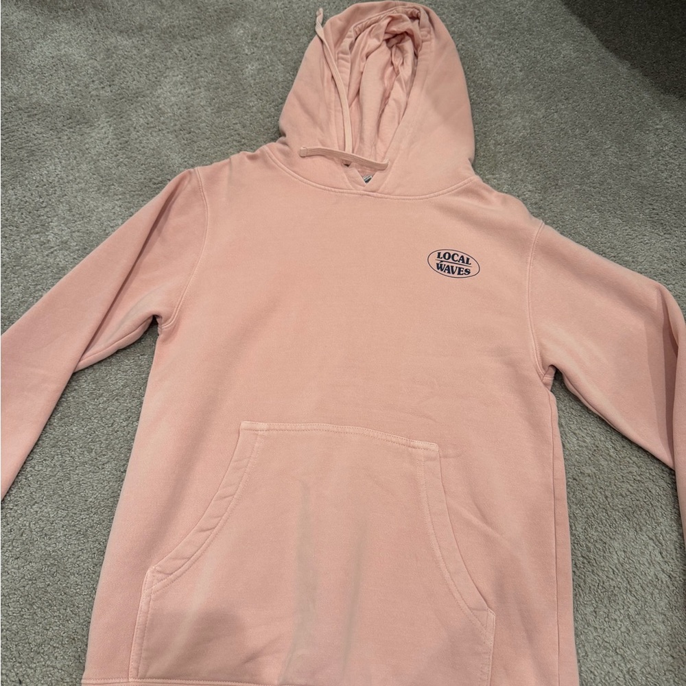 Local Waves Pink Hoodie Sweatshirt